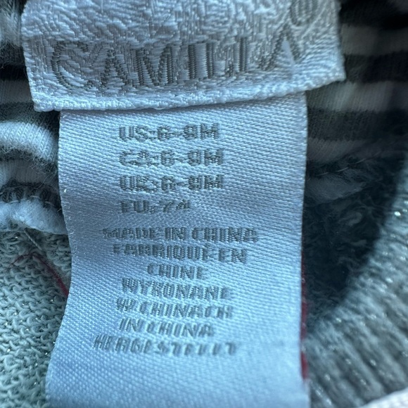 Camilla Luxury 6-9 Month Silver Sparkly Tunic Dress - Picture 5 of 5